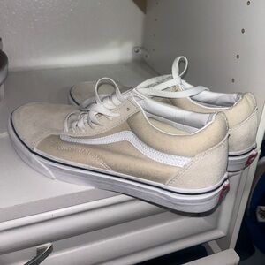 Tan or cream vans
